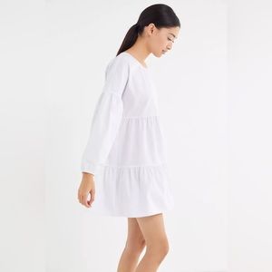 Urban Renewal Remnants Long Sleeve Tiered Poplin Mini Dress